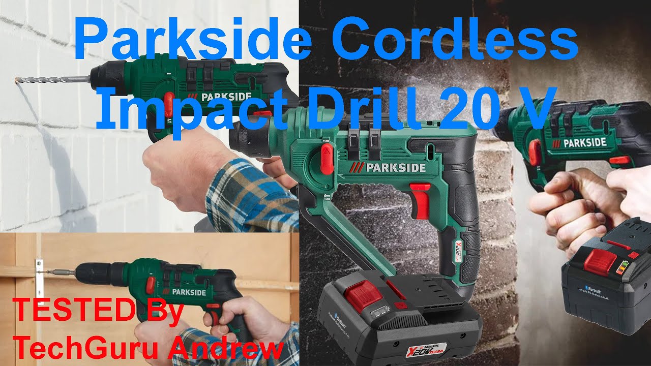 Parkside Cordless Hammer Drill PABH 20-li C3 TESTING