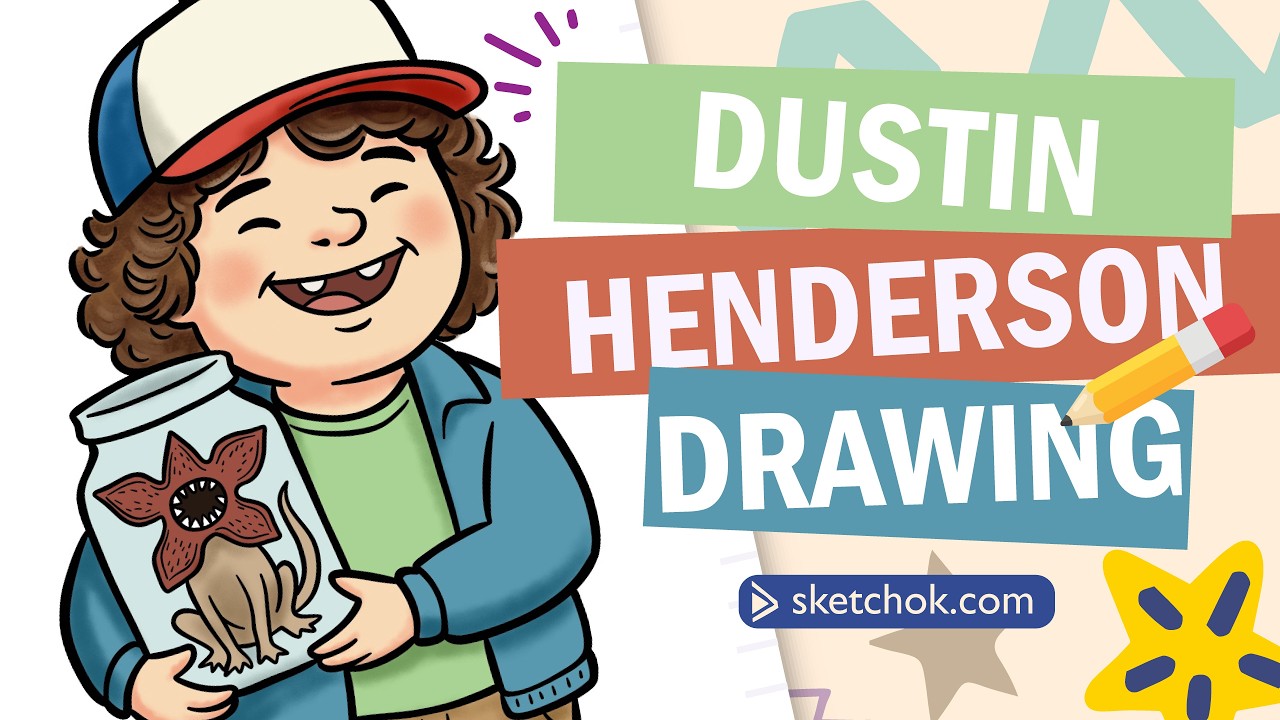 Dustin and Dart Together - Easy Drawing Guide