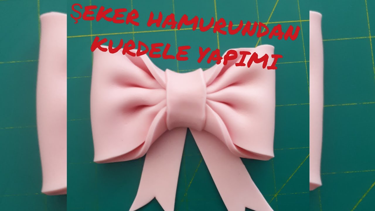 ★Şeker Hamuruyla Kurdele Nasıl Yapılır?/How to Make Ribbon with Sugar Paste?★