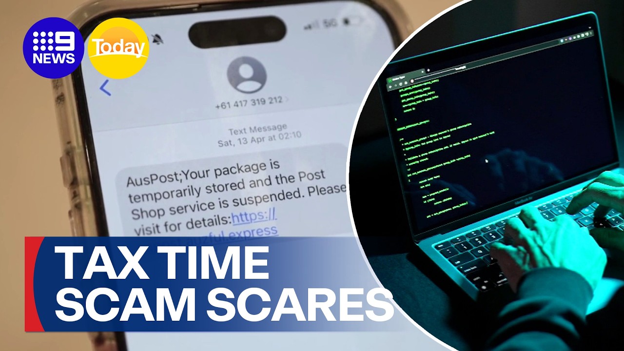 Rise in tax time scammers impersonating ATO | 9 News Australia