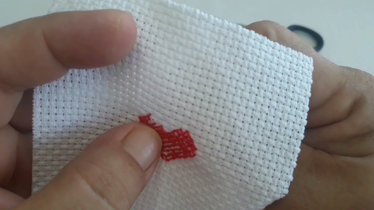 como fazer meio ponto cruz #pontocruz #crossstitch #flosstube #passoapasso #puntodecruz