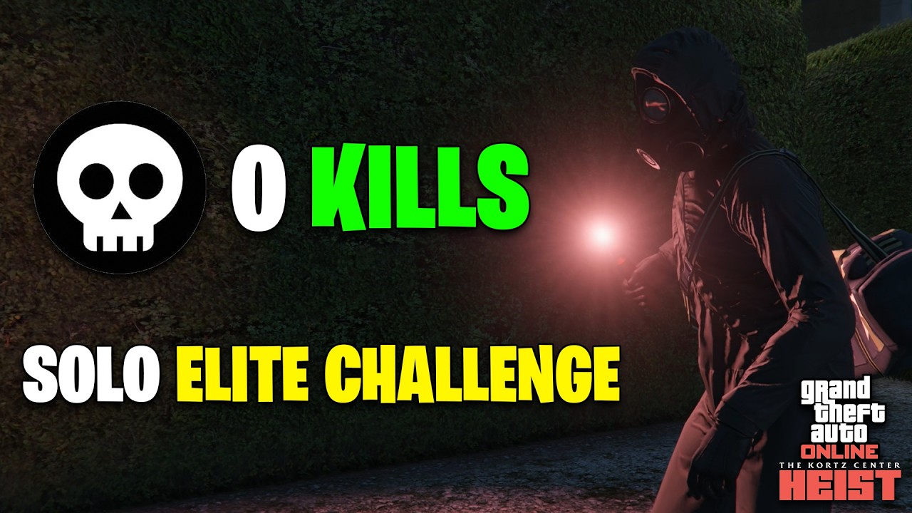 0 Kill Kortz Center Heist - Solo Elite Challenge - Sewer Entrance - GTA Online Guide