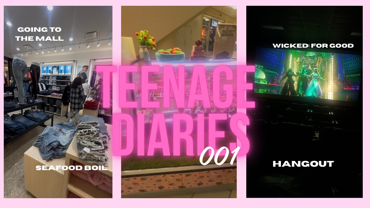 TEENAGE DIARIES: 001 💕| hangout, seafood boil, going to see a movie, mall vlog