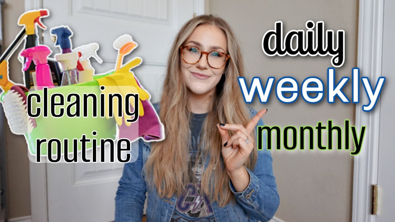 CLEANING ROUTINE OF A FULL-TIME WORKING MOM || daily, weekly, & monthly chores