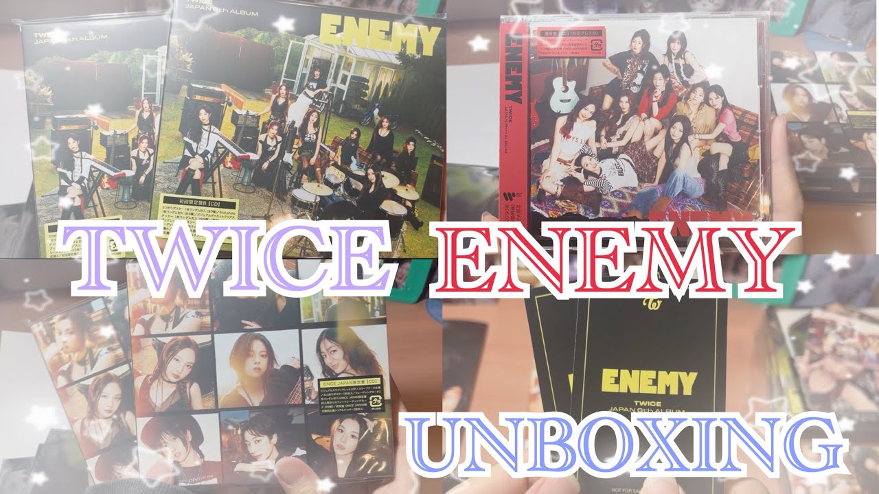 TWICE JAPAN ALUBM 「ENEMY」unboxing/ 開封動画/ ロックなTWICEちゃんも最高💜🤍初回Bがランダム多くて楽しかった件🥰