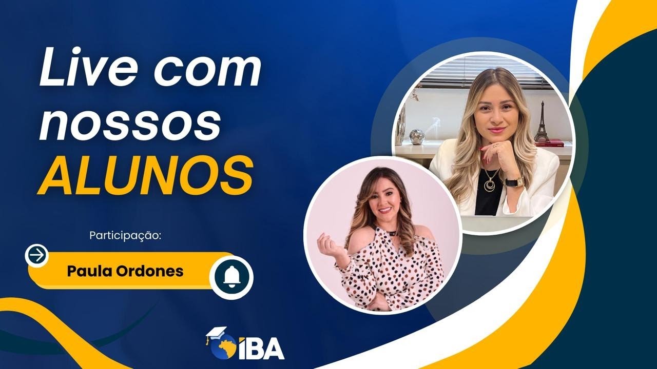 Live Com Nossos Alunos - Dra. Paula Ordones