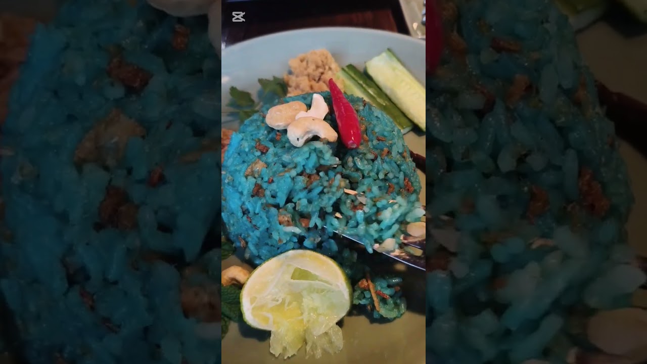 Thai Cuisine Blue Rice Pina Colada Asia Restaurant