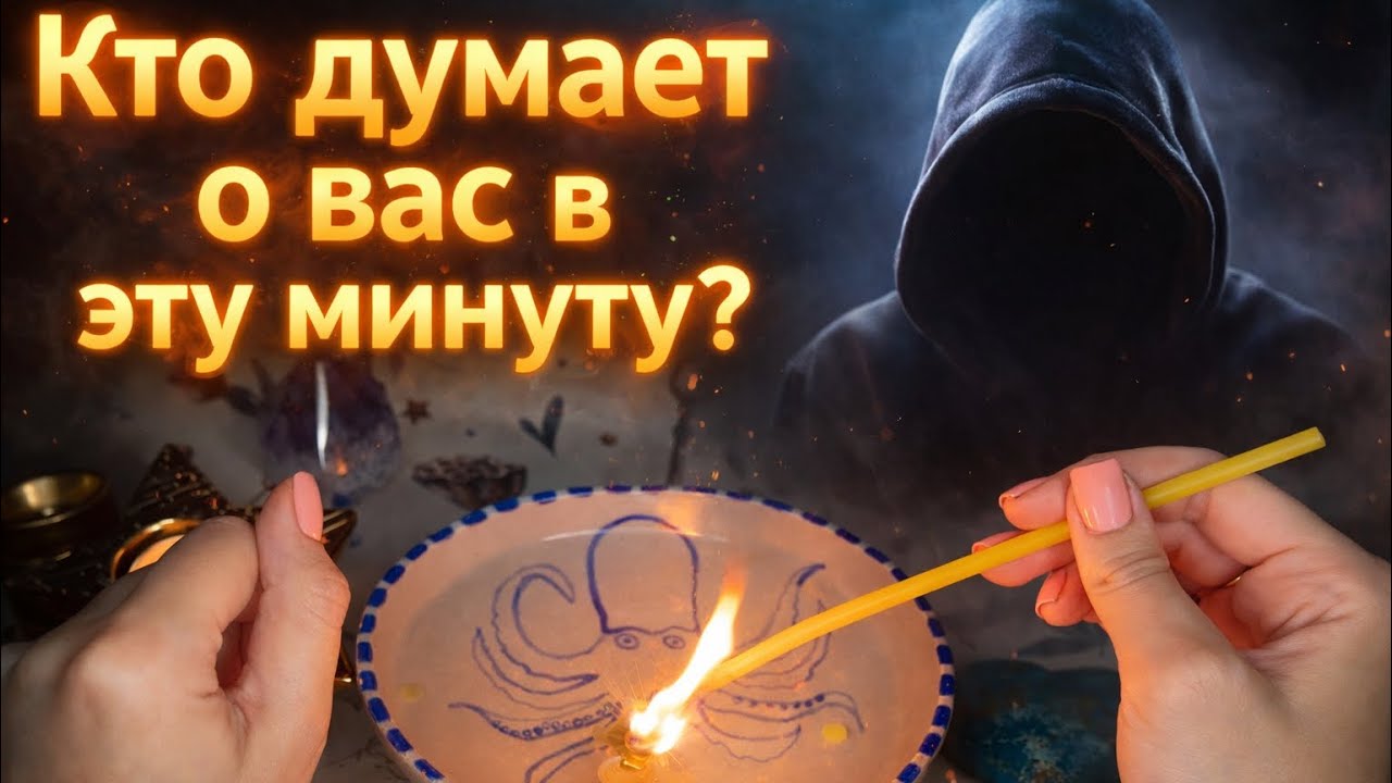 💭🤫 Кто думает о вас В ЭТУ МИНУТУ❓🤔 Экспресс-гадание на свече❗️
