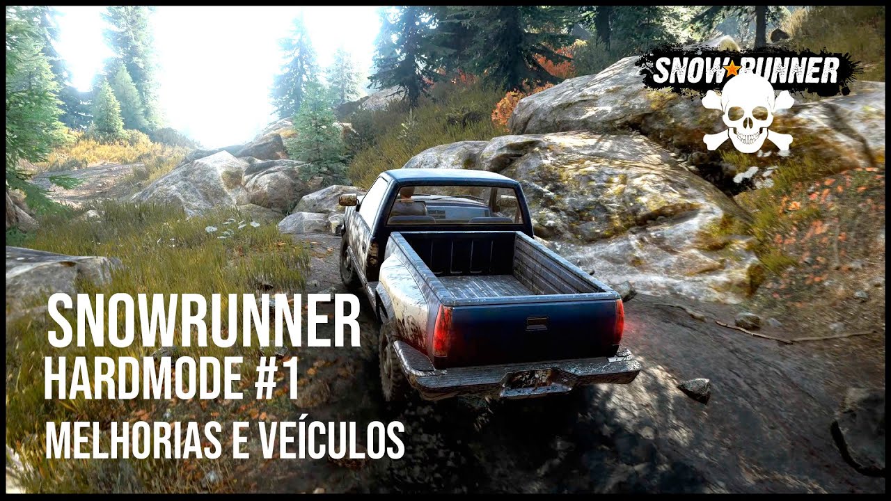 SNOWRUNNER HARD SAGA COMPLETA #1 | Melhorias e Veículos de Rio Negro!