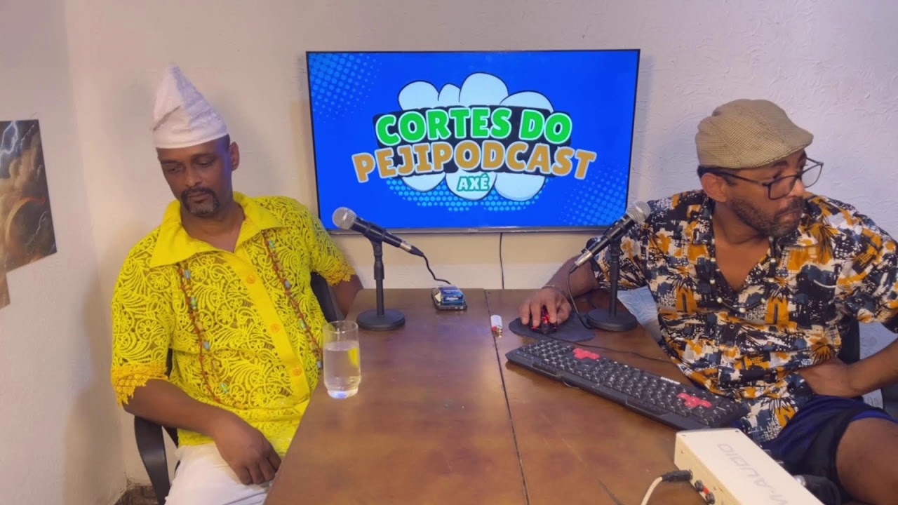 Babalorixá Marcos de Logunedé em Cortes do PejiPodcast Ao vivo #orixas #podcast #candomblé #fe