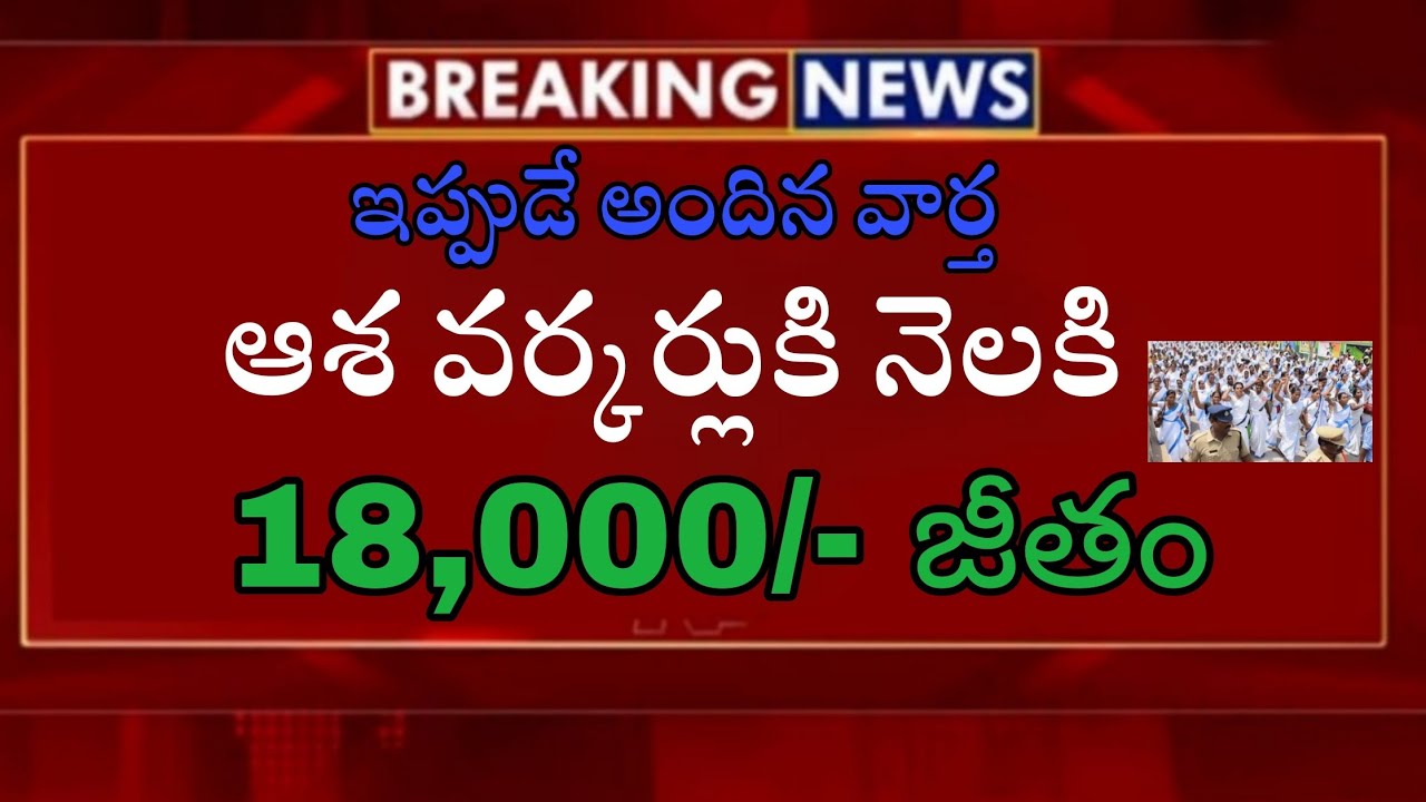 asha workers Salary increase | Andhra Pradesh| Telangana| latest news ap| election 2024