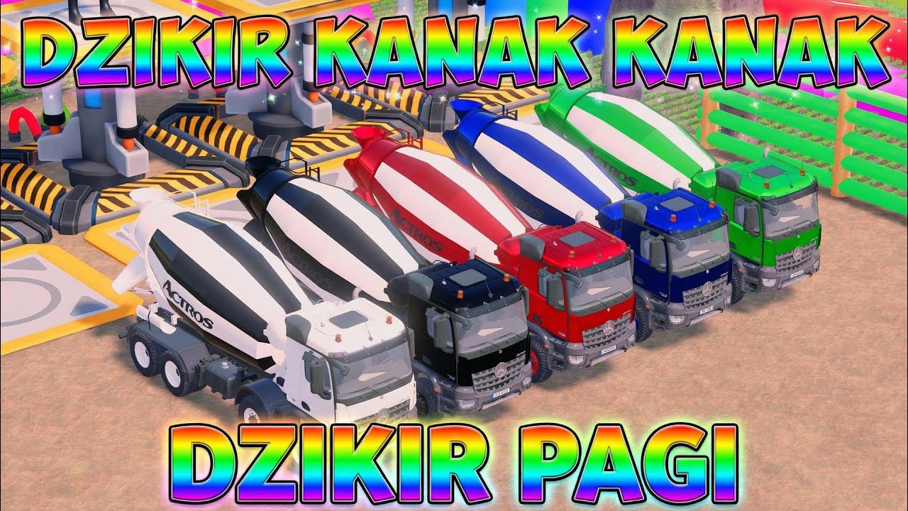 DZIKIR PAGI ANAK - ANIMASI MOBIL POLISI, AMBULANCE, BUS, TRUK MOLEN, TRUK PEMADAM KEBAKARAN - FS#727