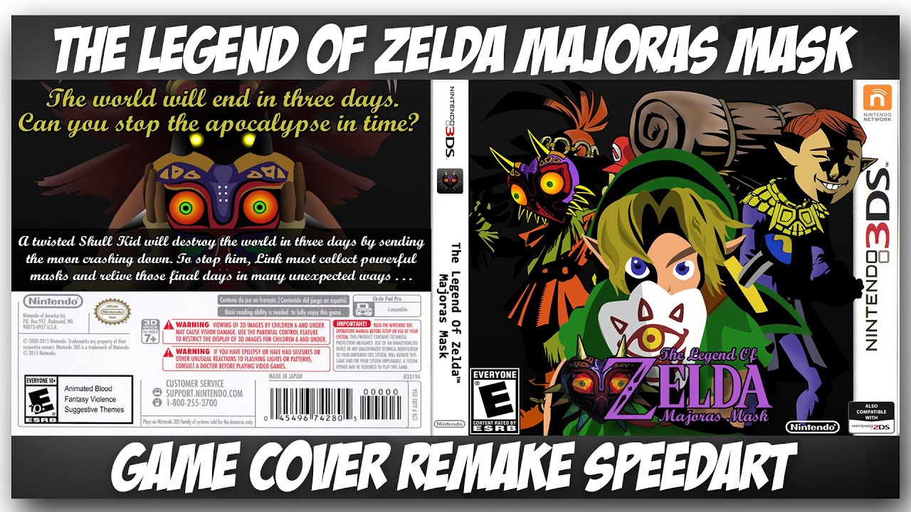 The Legend of Zelda Majoras Mask: Game Cover Remake Speedart