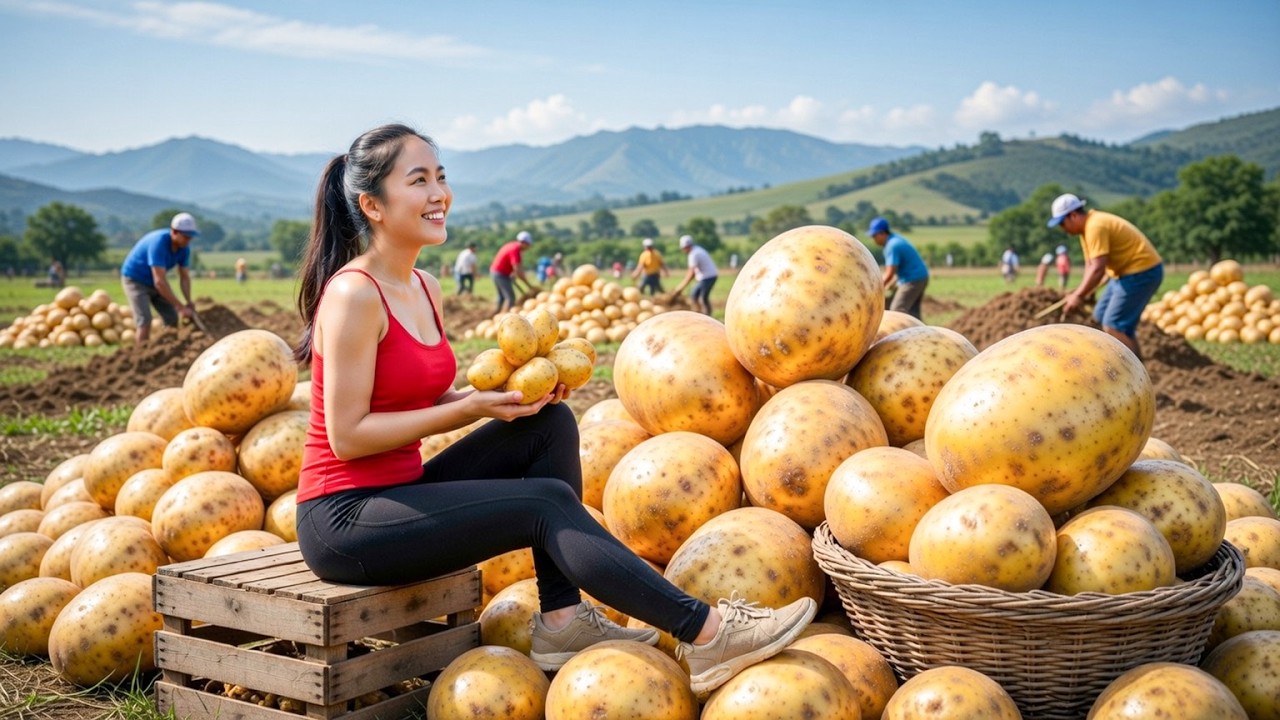 Relax With Harvest: Potatoes, Cassava, Taro, Green Onions, Cashew Apples, Ambarella Fruits...