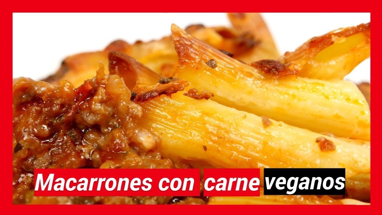 😃🍝Macarrones con tomate y soja texturizada