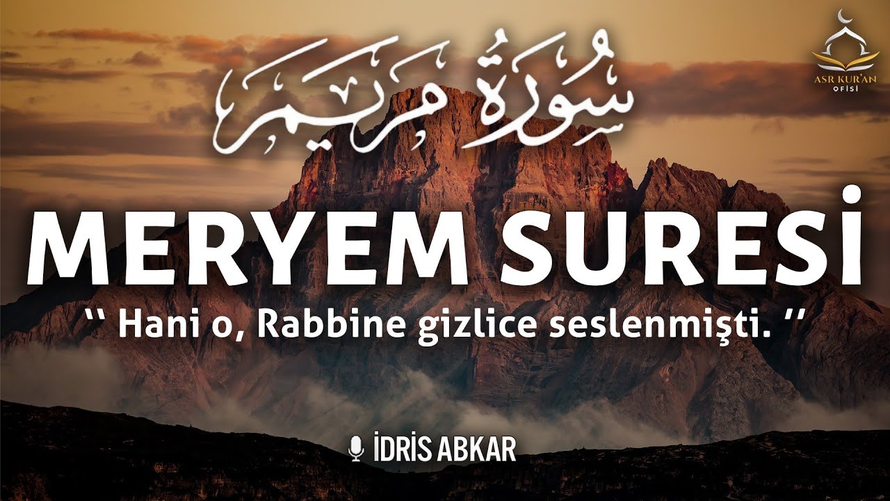 Hani o, Rabbine gizlice seslenmişti | Meryem Suresi | İdris Abkar | Asr Kuran Ofisi