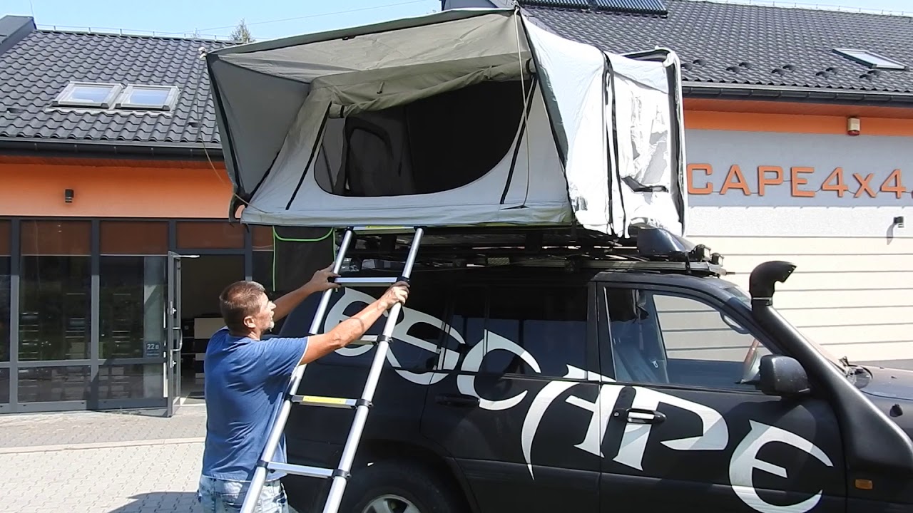Namiot dachowy Escape Vario - rozkładanie.