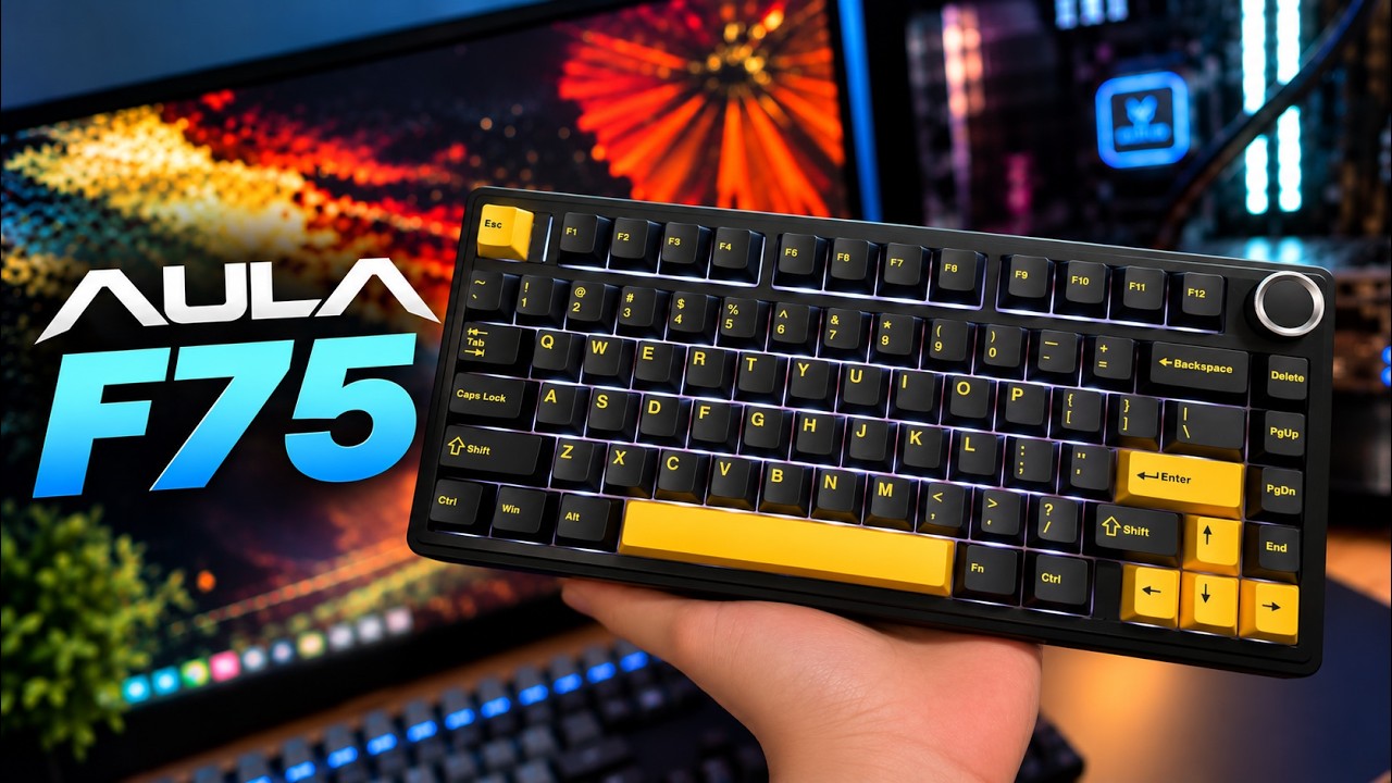 O MELHOR TECLADO SEM FIO QUE JA TESTEI DA SHOPEE! AULA F75, VALE A PENA?