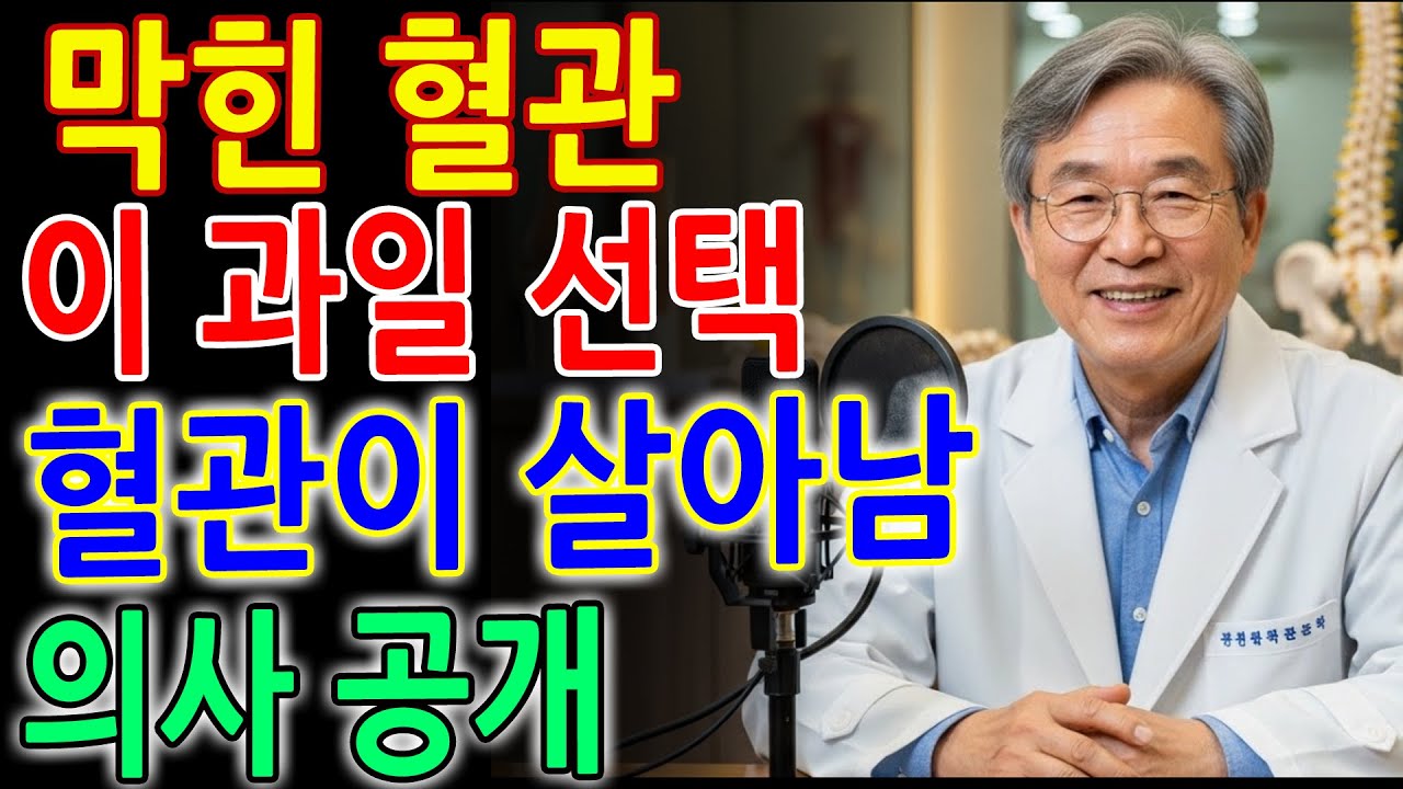 병원 갈 일 줄어듭니다! 기름 쌓여 죽어가던 혈관을 20년 젊게 만든 ‘이 과일’ 의사가 경고하는 혈관 관리의 핵심｜혈관 건강｜시니어 건강