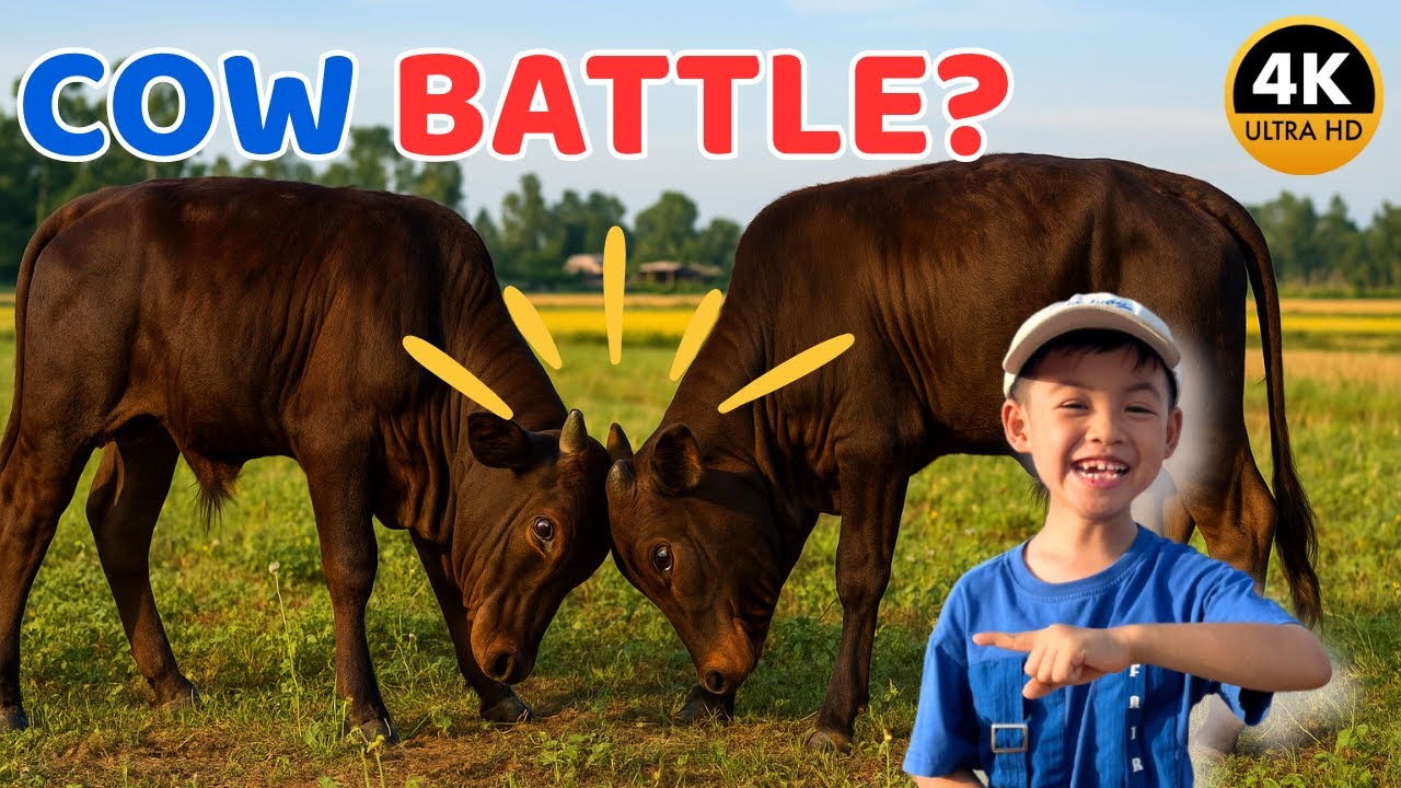 Cow Adventures with Mon 🐄 | Funny Farm Experience for Kids | Cow Videos For Kids