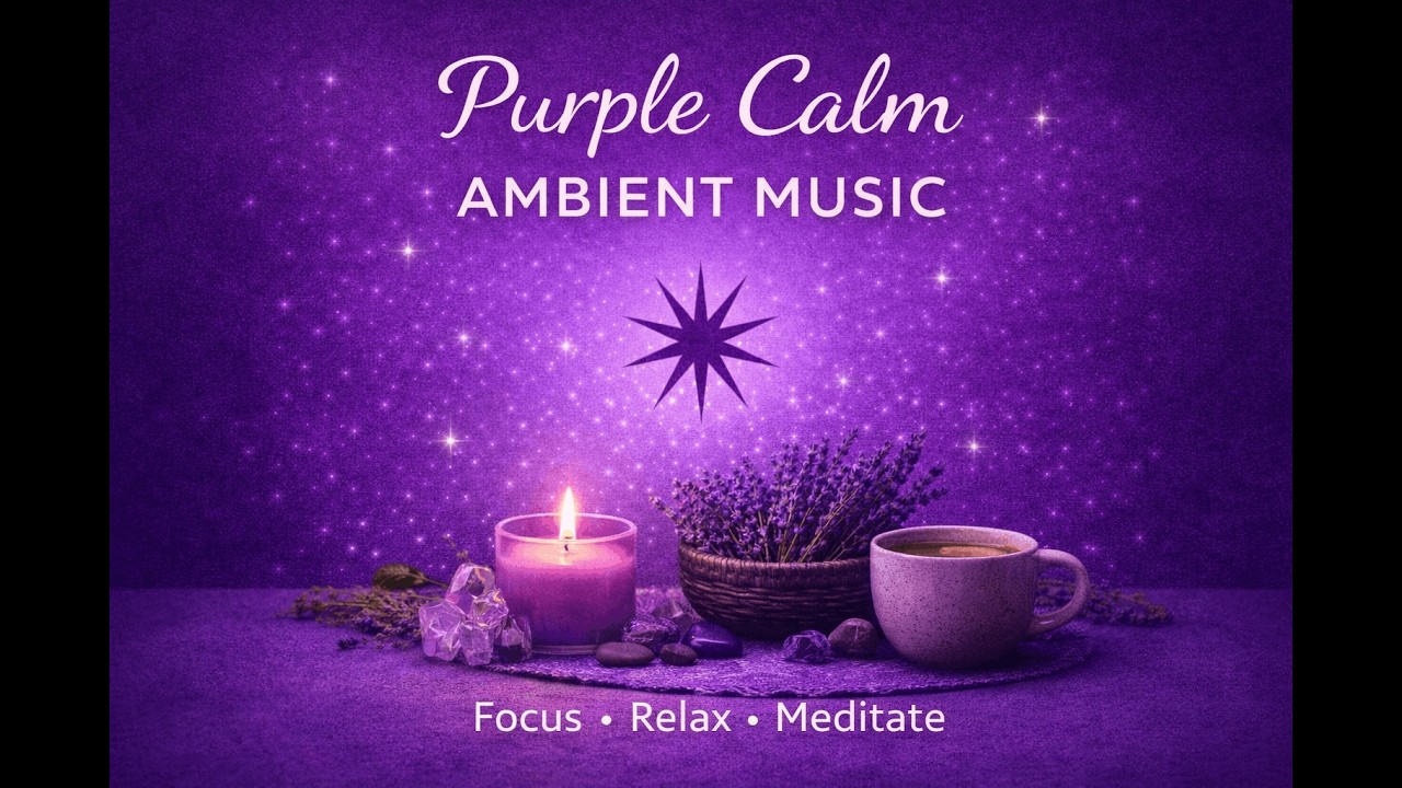 Purple Calm 🔮 15 Minutes of Relaxing Ambient Music for Focus, Meditation & Sleep