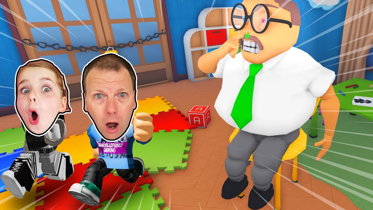 Vi Måtte TEAMWORKE for at FLYGTE fra VUGGESTUEN! Dansk ROBLOX Team Daycare Escape