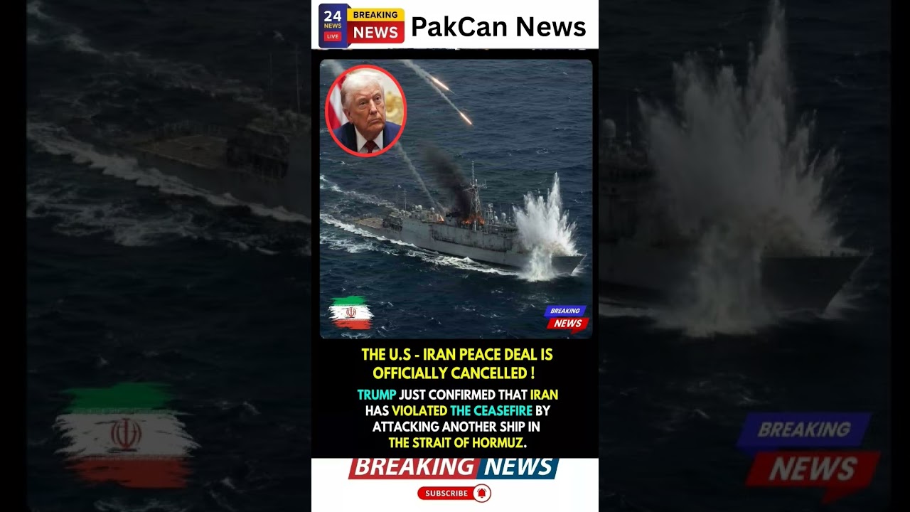 Trump Claims Iran Violated Ceasefire, Raising New Fears of Conflict | PakCan News