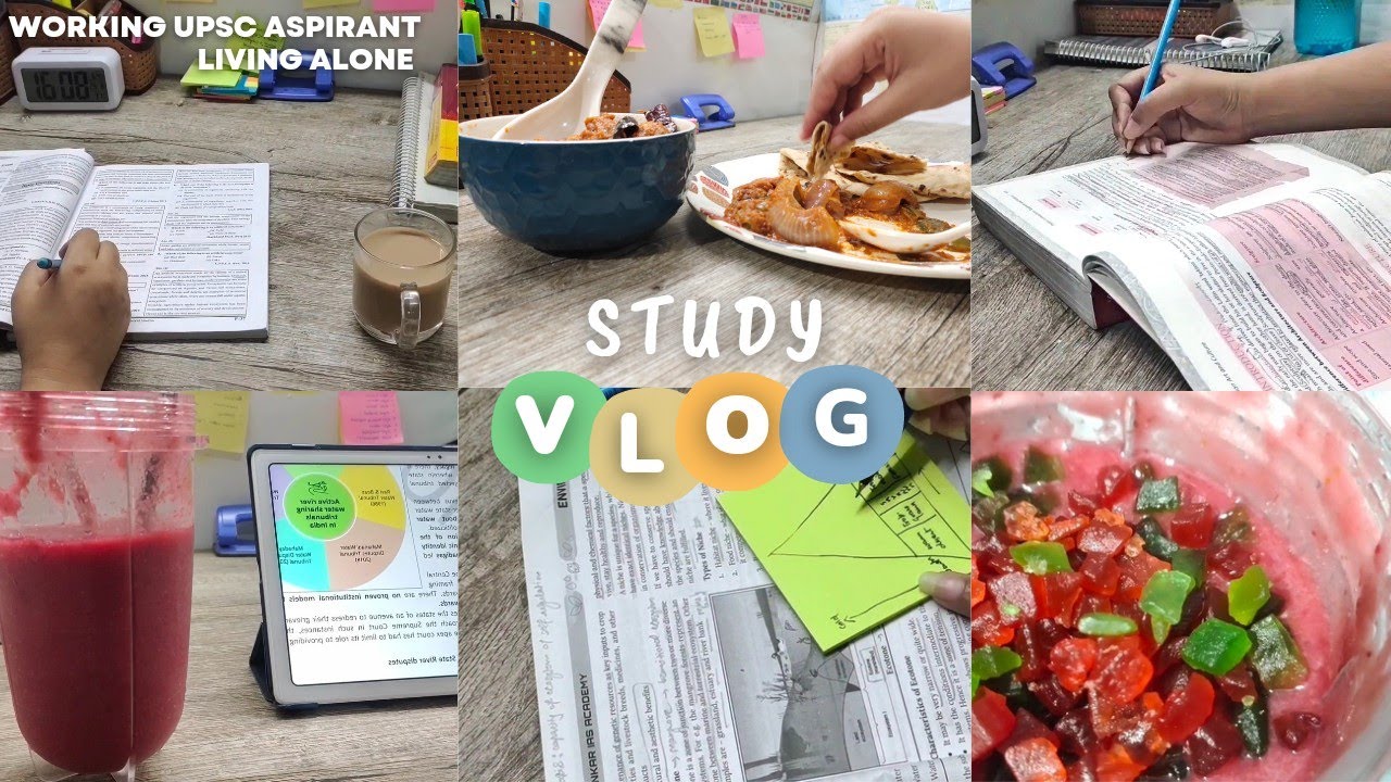 STUDY VLOG | 22 📚 ❄️ | A SUNDAY IN LIFE OF WORKING UPSC IAS ASPIRANT LIVING ALONE | UPSC STUDY VLOG