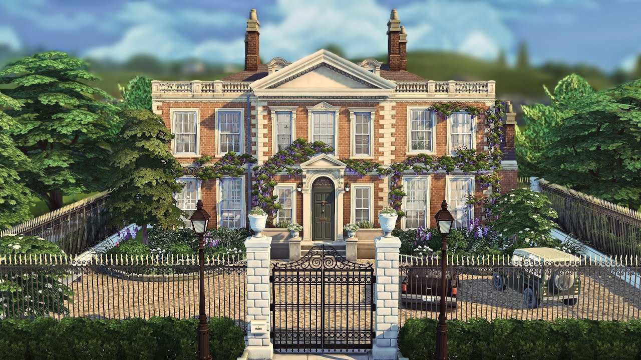 BRITISH ESTATE | Sims 4 Speed Build (Stop Motion)