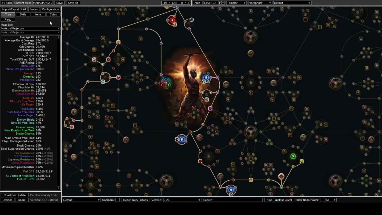 [3.26] Vortex of Projection Archmage Hierophant starter build