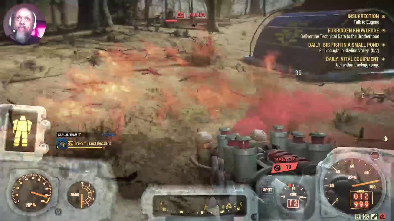 🐦‍🔥 Willpower warrior Trek2m is Playing Fallout 76 investing its Update day 1172