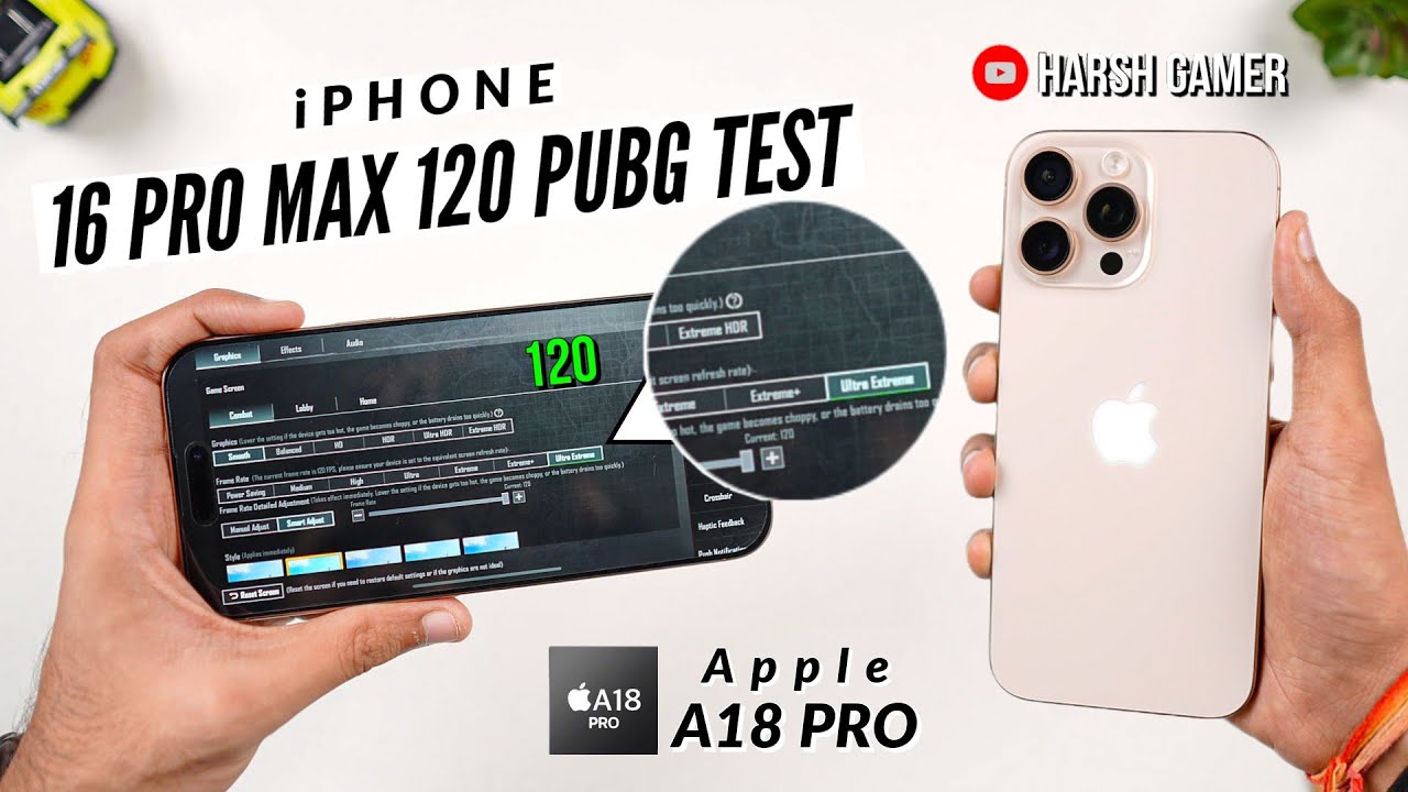 iPhone 16 Pro Max 120FPS Pubg Test, Heating & Battery Test | The Real Beast 💪