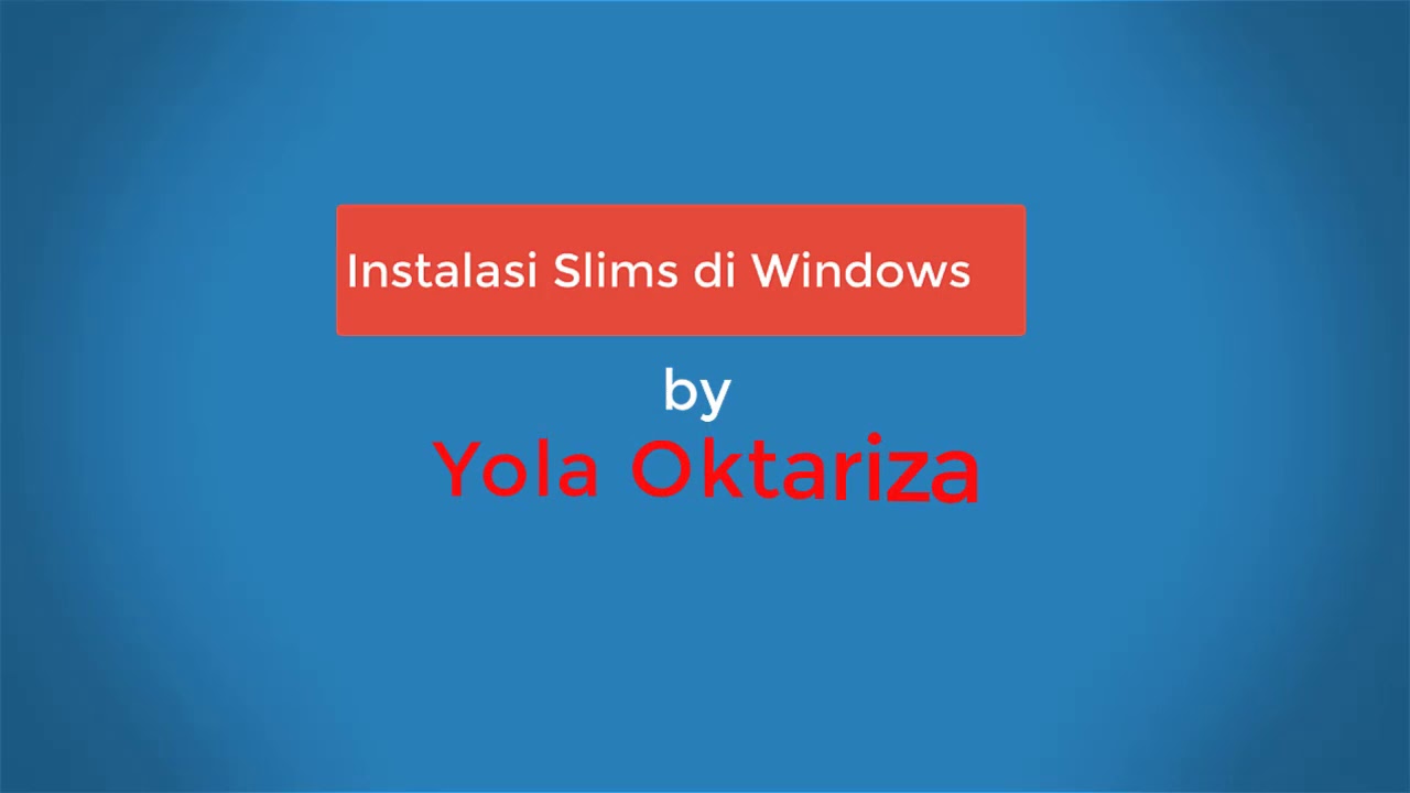 Install Slims di Windows
