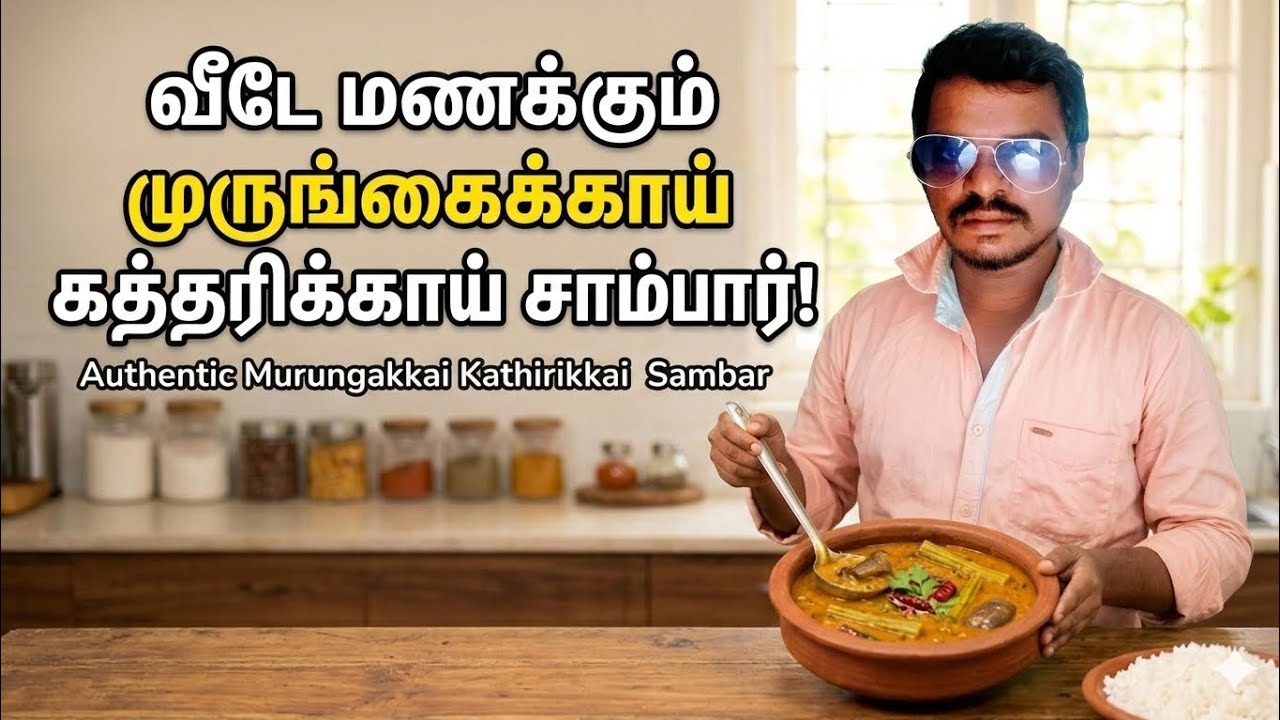 மணமணக்கும் முருங்கைக்காய் கத்தரிக்காய் சாம்பார் | Traditional Drumstick & Brinjal Sambar