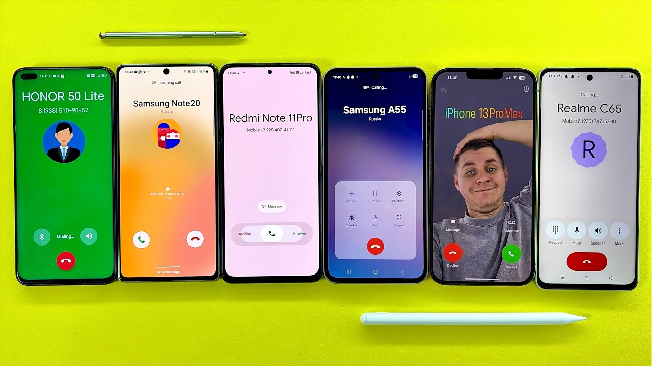 Crazy Incoming Outgoing Calls Samsung A55/Note20, Realme C65, iPhone 13ProMax, Redmi Note11pro 