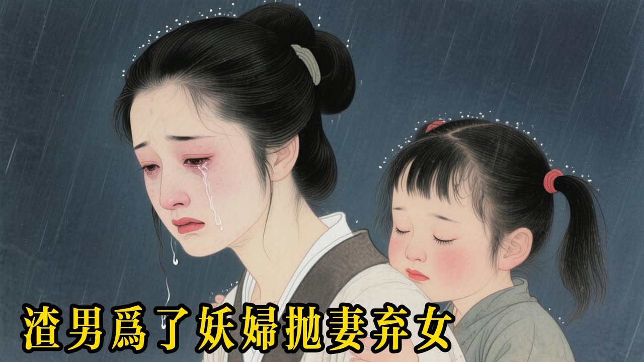 狠心夫為娶青梅休了結髮妻，妻女慘被賣給「活閻王」大將軍，新婚夜將軍一句話，前夫悔斷腸！民間故事, 棄妻,情感故事, 善惡終有報, 睡前故事，聽書, #民間故事 #情感 #睡前故事 #因果報應 #催泪