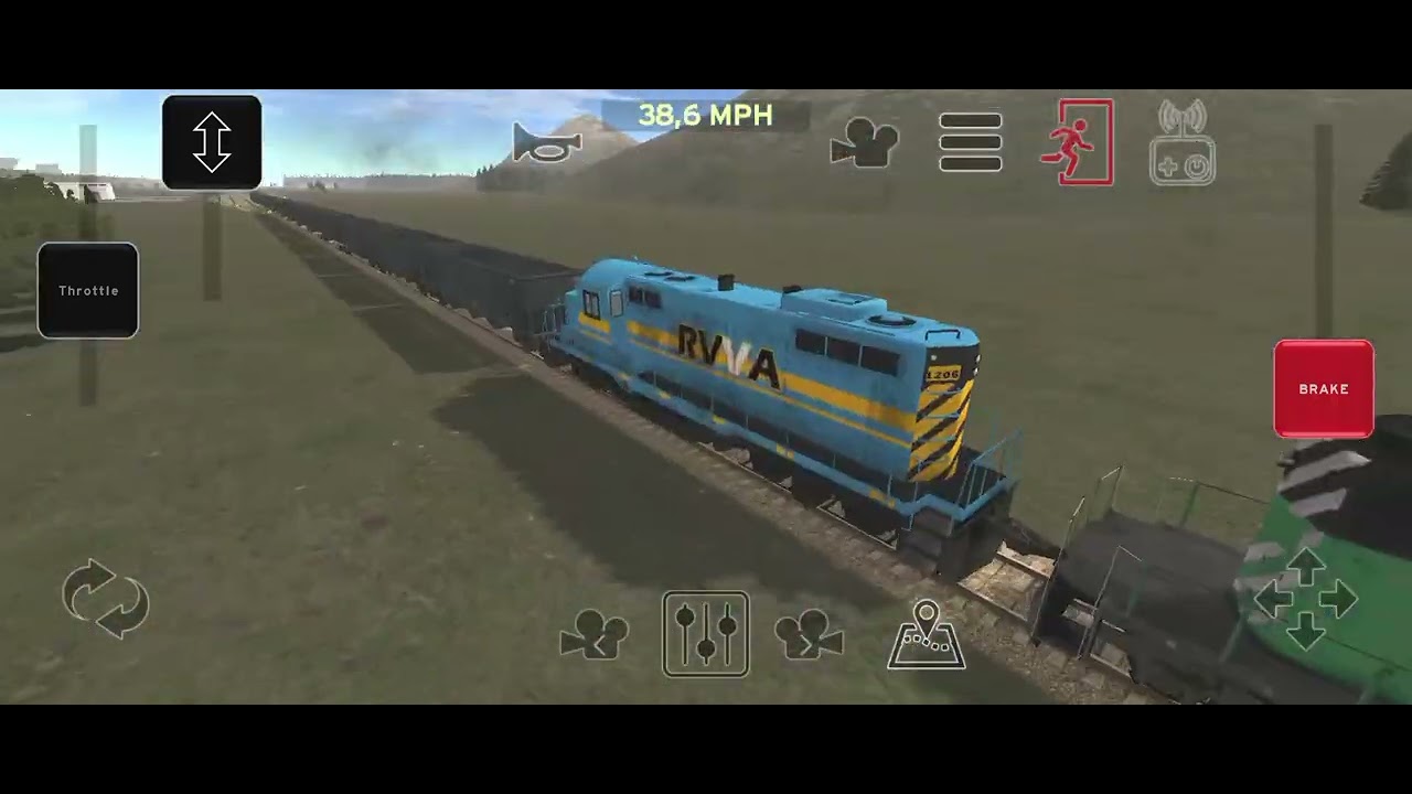 Trem da Mrs carregado de minério saindo do pátio ao caminho do porto de Santos!