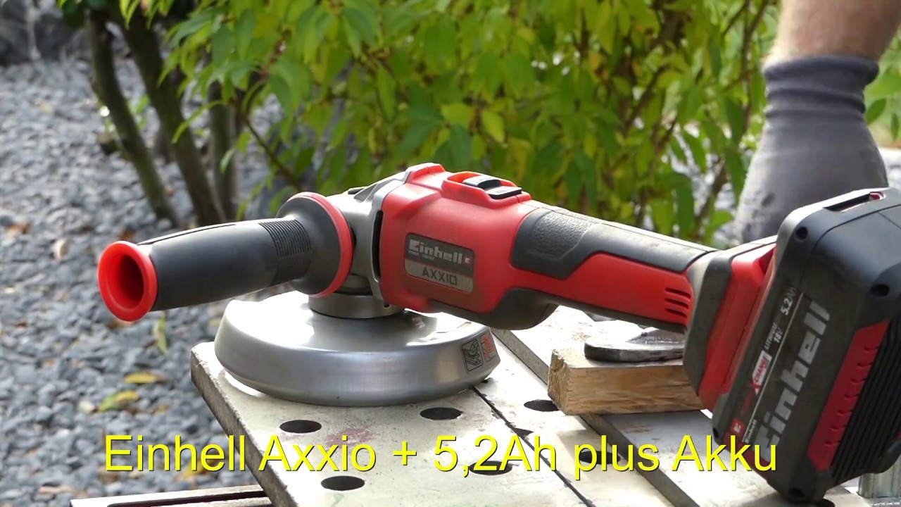 Einhell Akku Winkelschleifer 18V Axxio BL - Test - Vergleich vs Makita DGA504