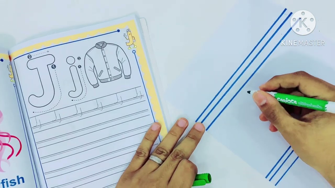 تأسيس كي جي | السشن رقم 12 | كتابة و صوت حرف j | KG | The letter J j | مستر انجليزي