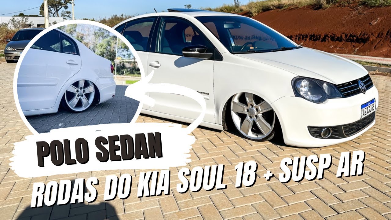 Polo Sedan. Teto solar - Rodas do Kia Soul e SuspAr 😮‍💨