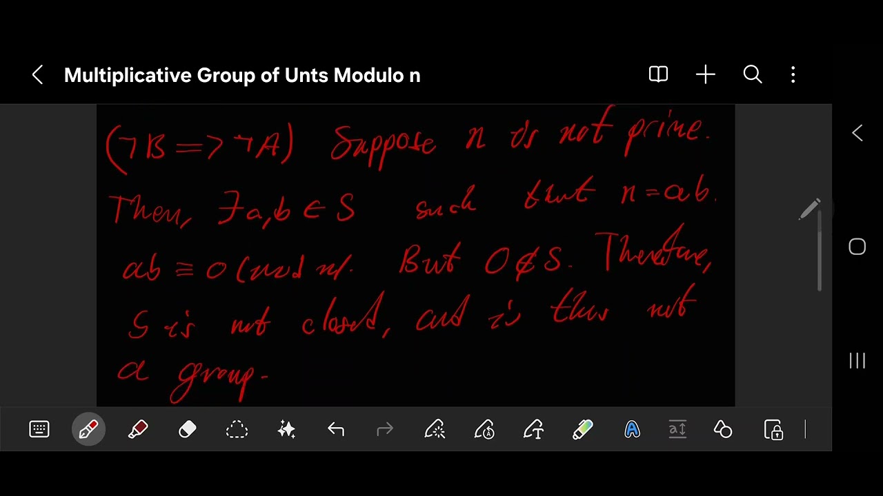 A proof about U(n)