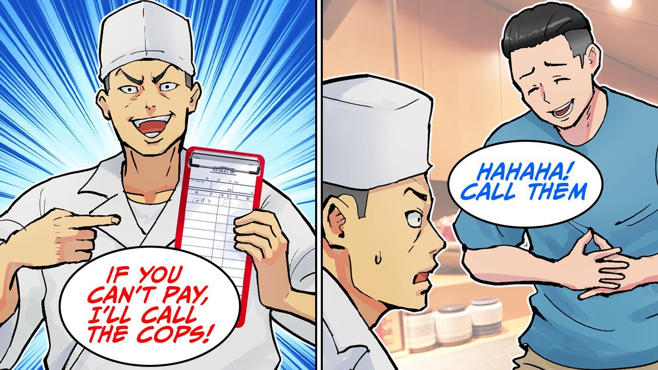When I went to a sushi restaurant, the chef tried to charge me $1500… [Manga Dub]