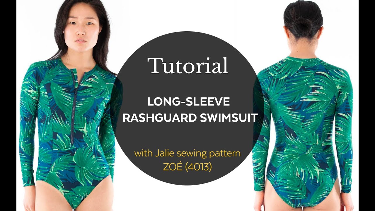 How to sew Zoé - Long sleeve swimsuit (Jalie pattern 4013)