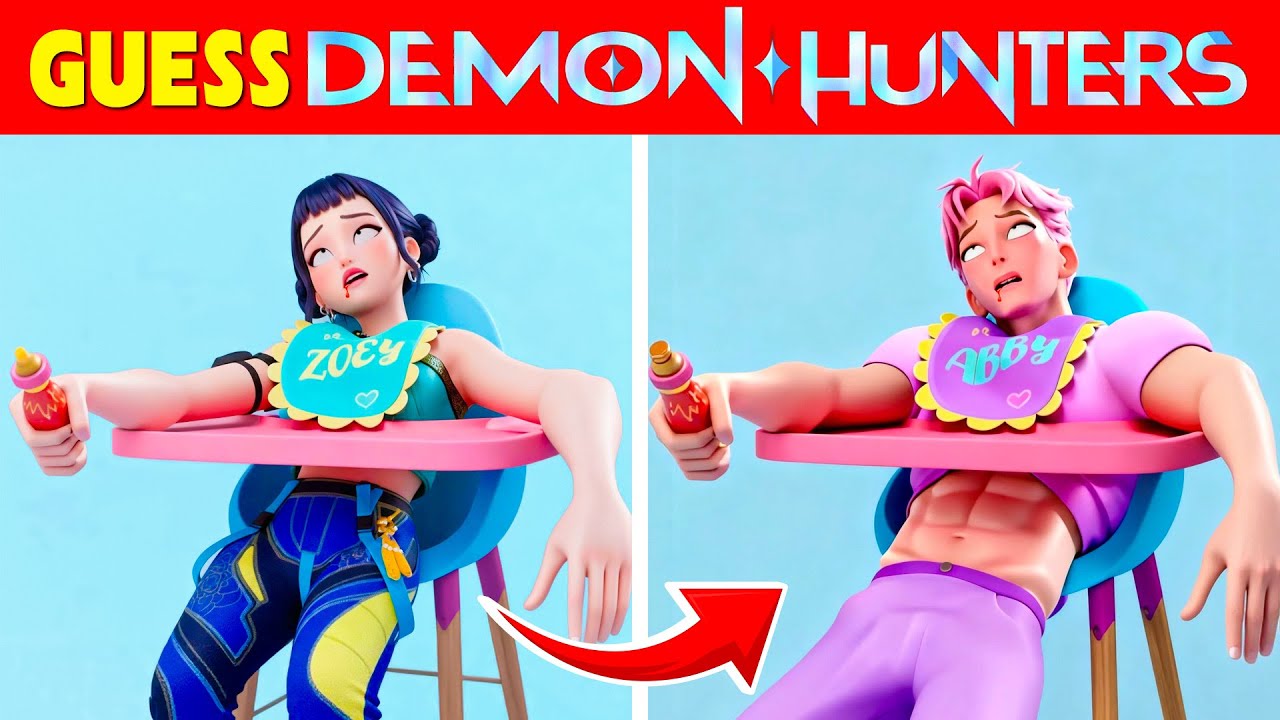 Adivina el quiz SWAP de Demon Hunters del KPop 🤔 ¡Ya estás equivocado! | Abby, Rumi, Zoey, Jinu