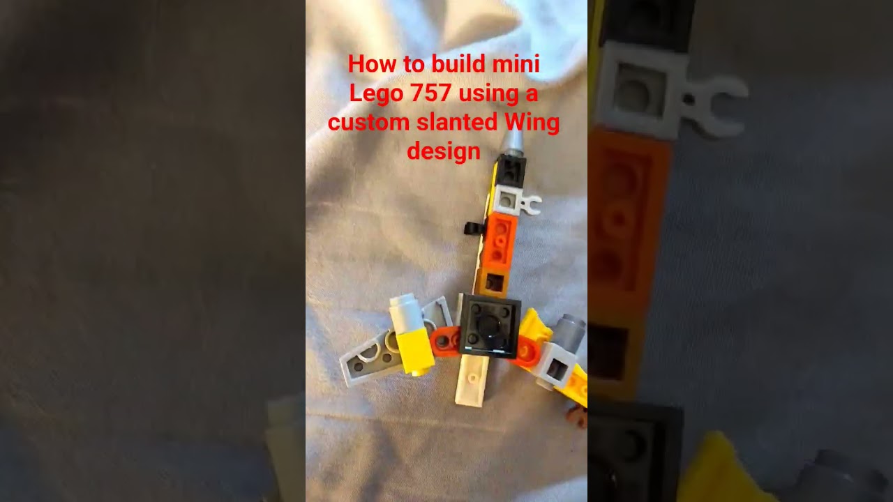 how to build a 757 with a custom slanted Wing design