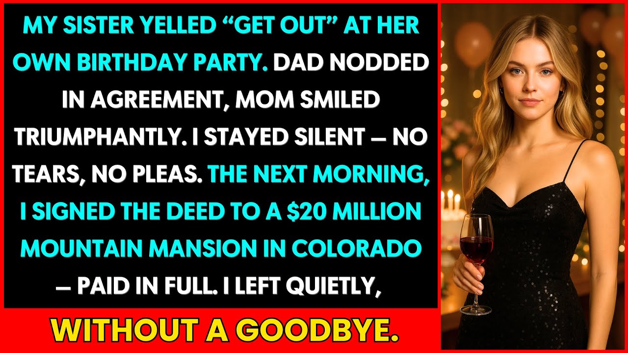 My Sister Yelled “Get Out,” Dad Agreed—The Next Day, I Moved Into My $20M Colorado Mountain Mansion