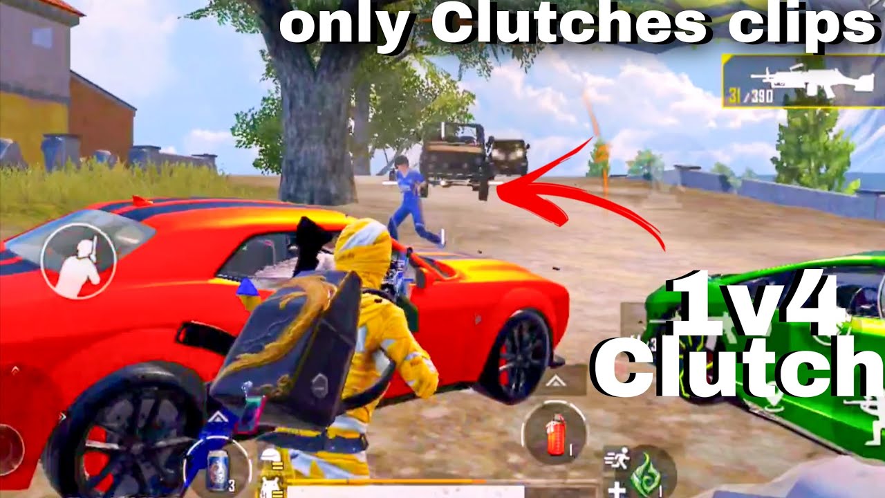 1v4 Clutch 😱 Only Clutches Clips 