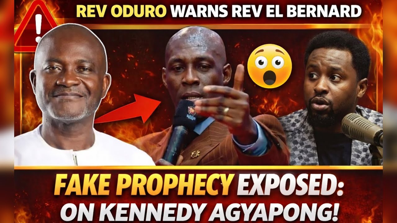 Rev Oduro BLASTS Rev El Bernard Over “Fake Prophecy” On Kennedy Agyapong 😱
