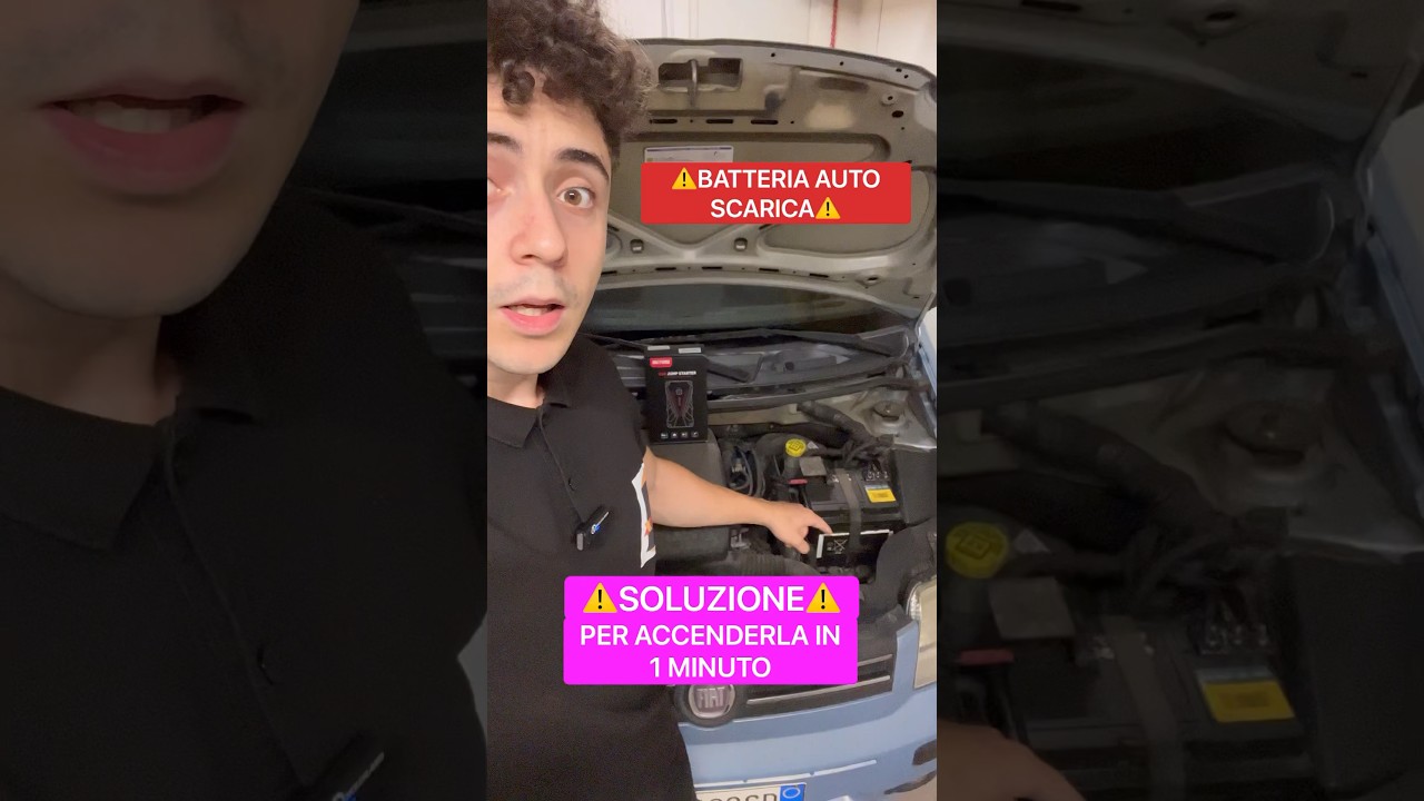 ⚠️BATTERIA AUTO SCARICA MA L&rsquo;ACCENDO IN MENO DI UN MINUTO⚠️