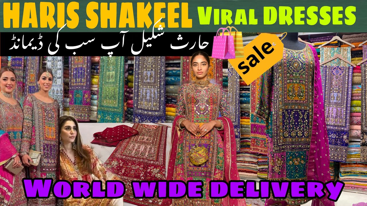 Haris Shakeel inspired viral dresses 🥳 || Clifton Gulf mall || Designer dresses 